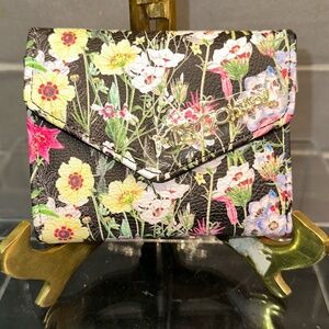 NEW Betsey Johnson Fold Over Wallet ~ Spring Flowers